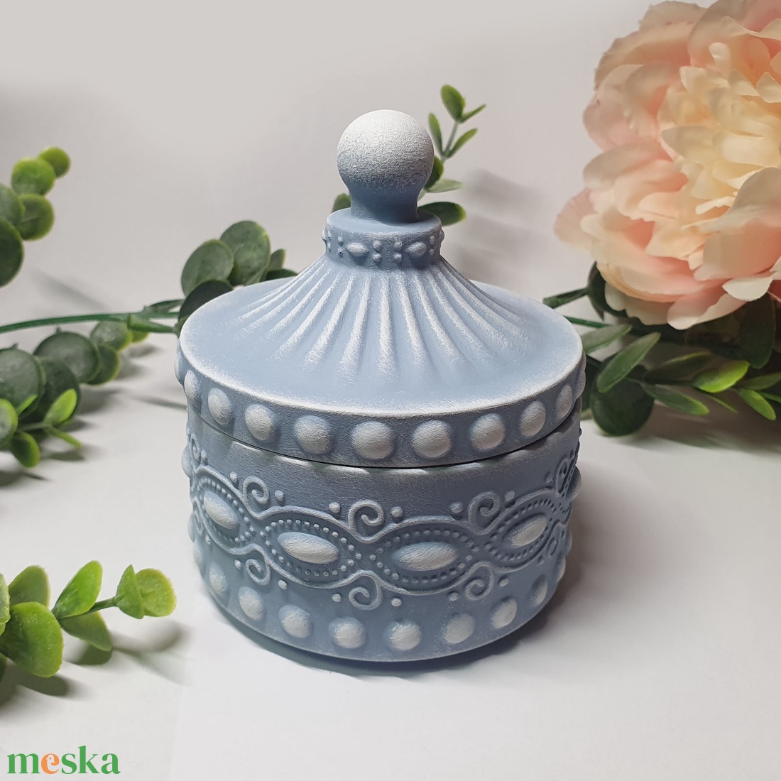 Ékszerdoboz (gipszből) - ékszer - ékszertartó - ékszerdoboz - Meska.hu