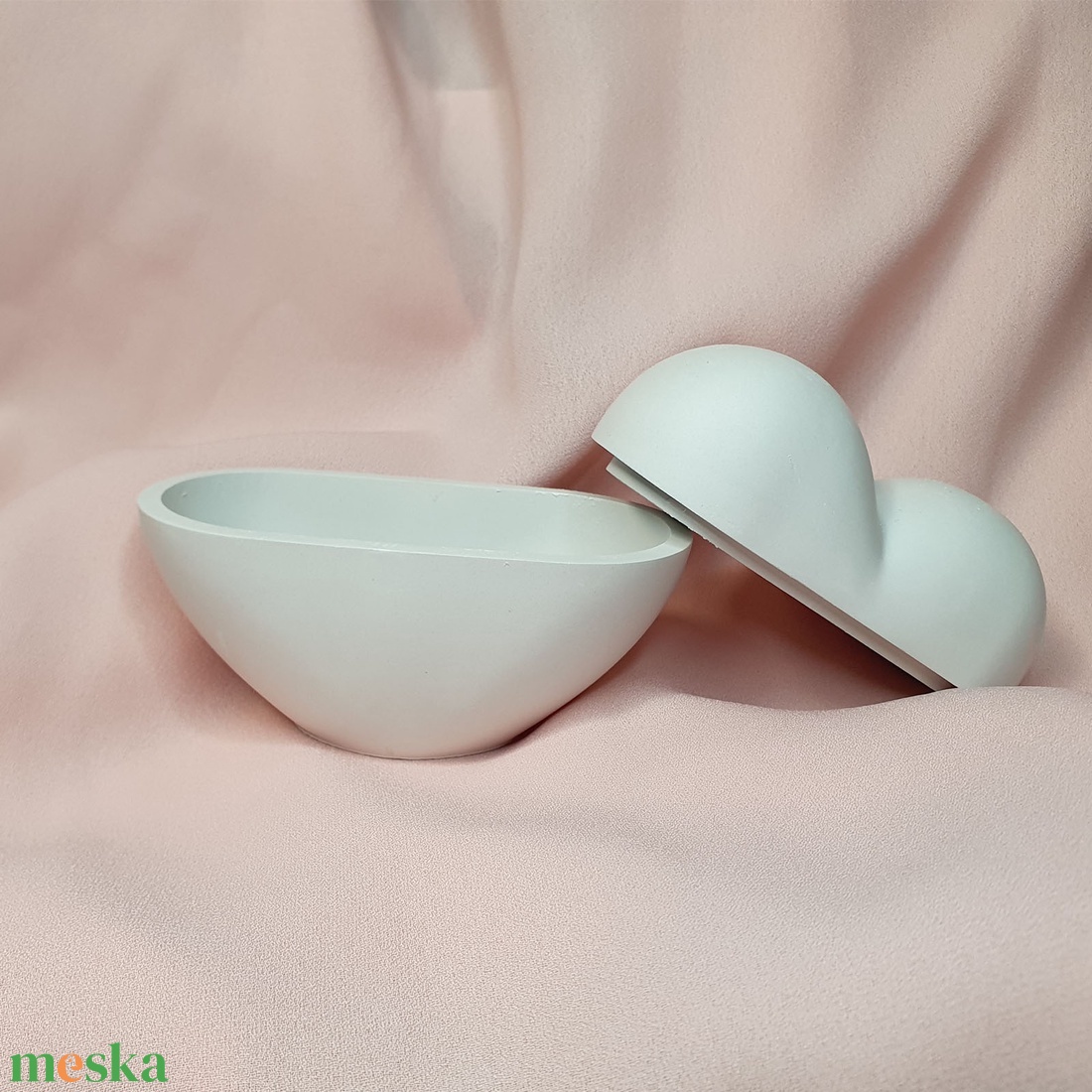 Festhető gipsz szíves gipsz ékszertartó - diy (csináld magad) - egységcsomag - Meska.hu