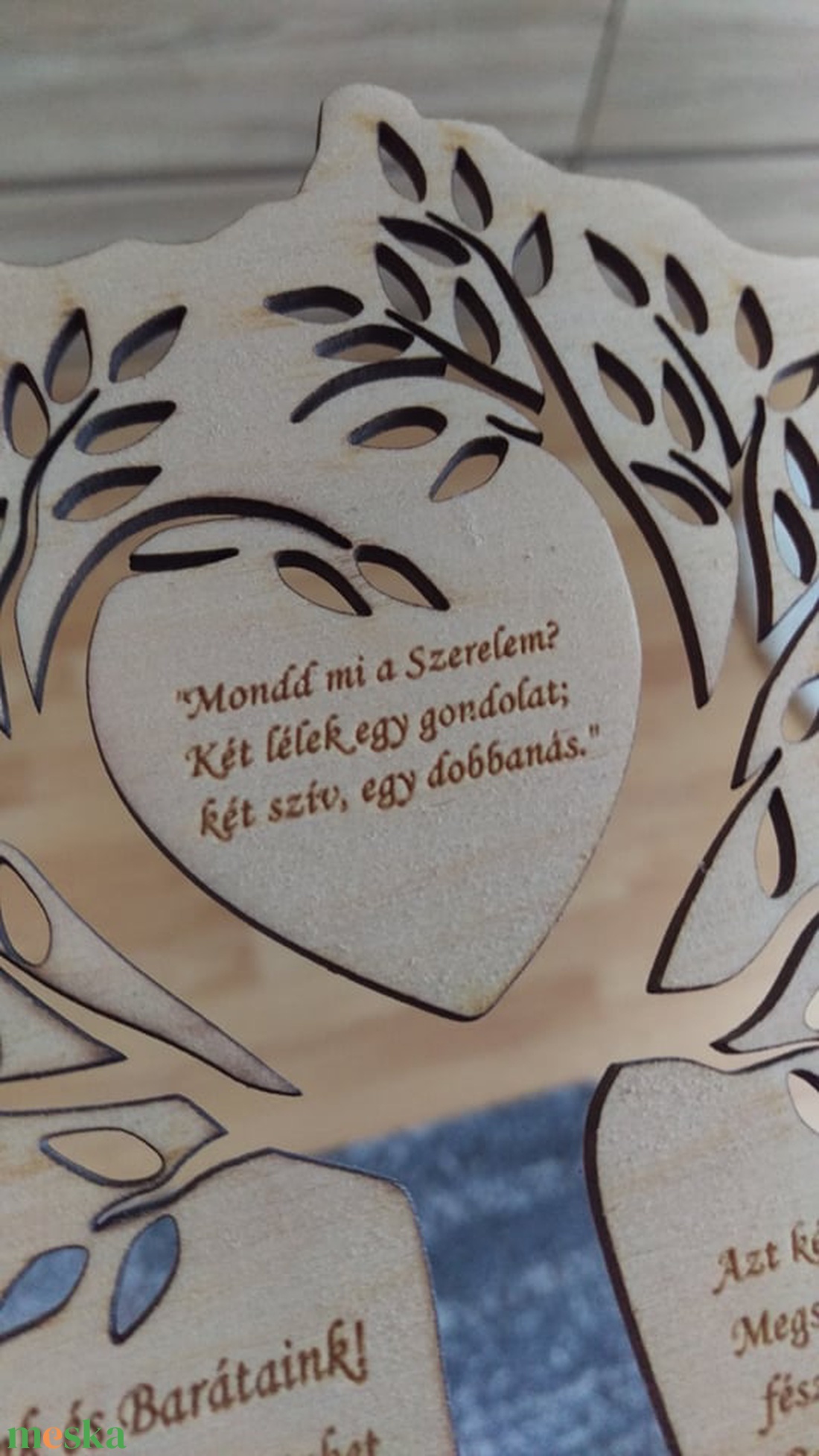 Fa meghívó talpas - otthon & életmód - papír, írószer - ajándékozás kellékei - meghívó - Meska.hu Fa meghívó talpas - otthon & életmód - papír, írószer - ajándékozás kellékei - meghívó - Meska.hu