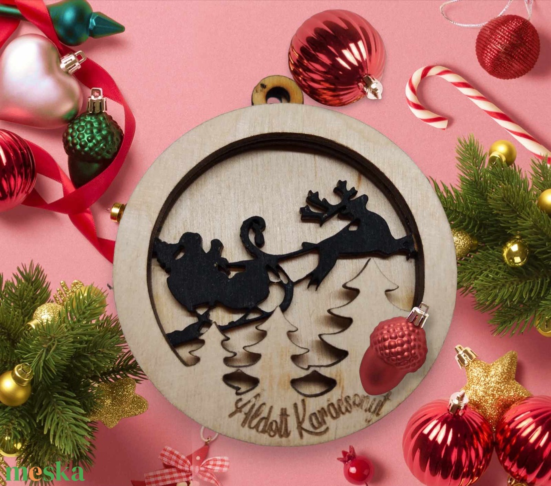 Karácsonyi dekoráció - karácsony - adventi díszek - adventi ablakdekoráció - Meska.hu