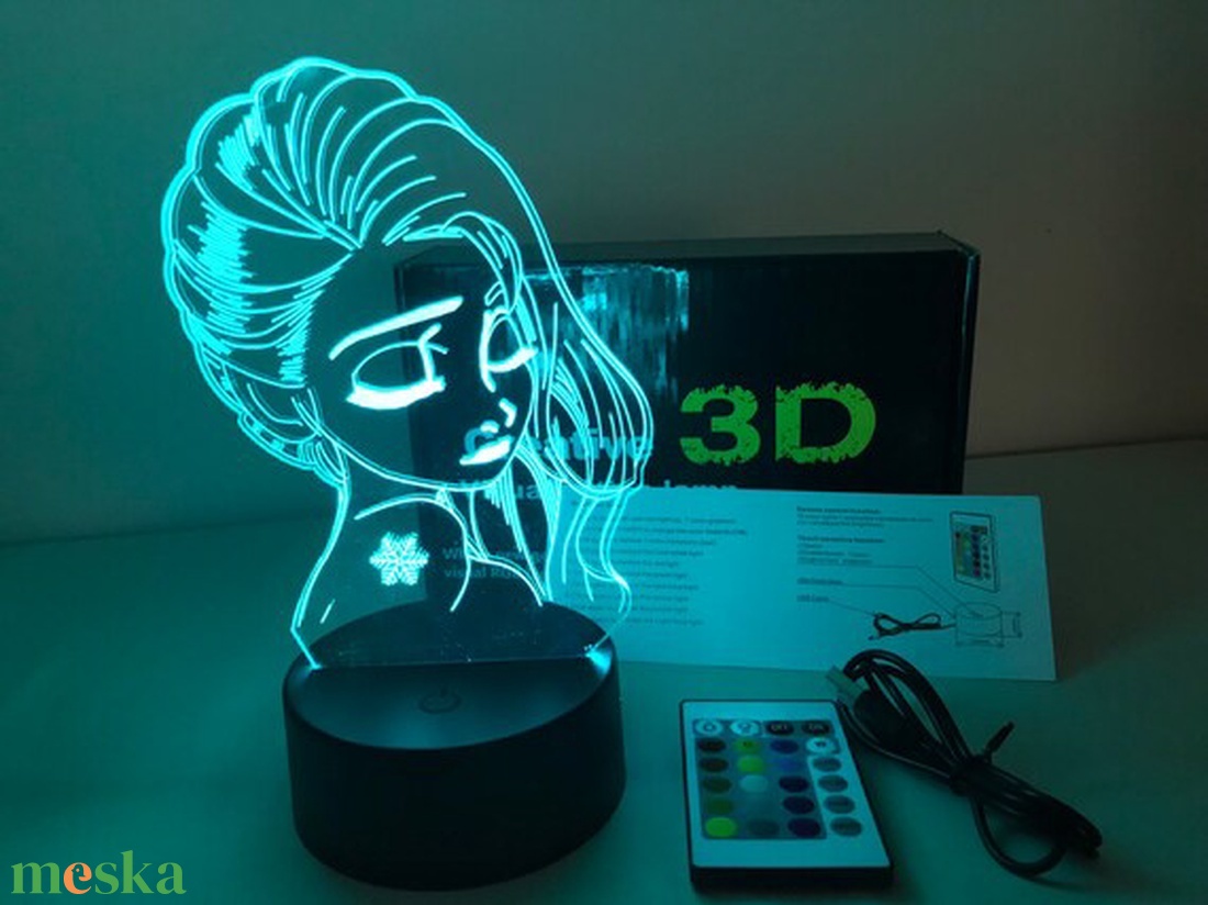 Egyedi RGB-s lámpa saját mintával , logóval - otthon & lakás - lámpa - asztali lámpa - Meska.hu