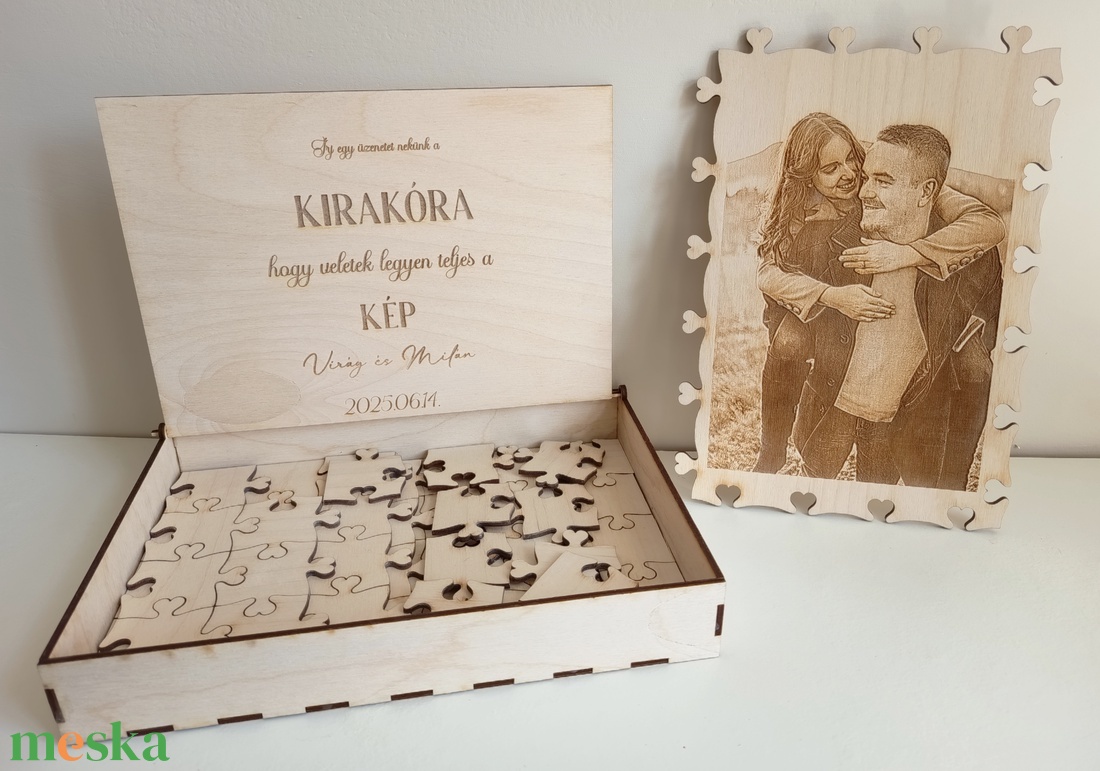 Fa kirakó gravírozott fotó képpel  - játék & sport - puzzle - kirakó, kocka kirakó - Meska.hu