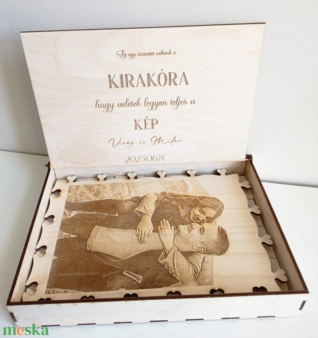 Fa kirakó gravírozott fotó képpel  - játék & sport - puzzle - kirakó, kocka kirakó - Meska.hu