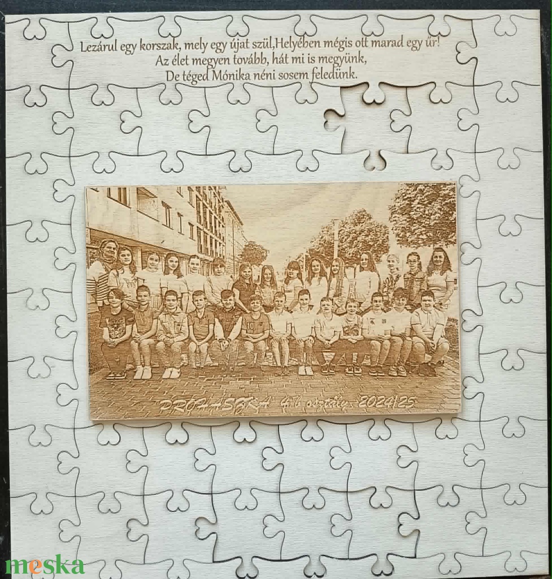Ballagási emlék Fa kirak/puzzle gravírozott fotó képpel  - játék & sport - puzzle - kirakó, kocka kirakó - Meska.hu