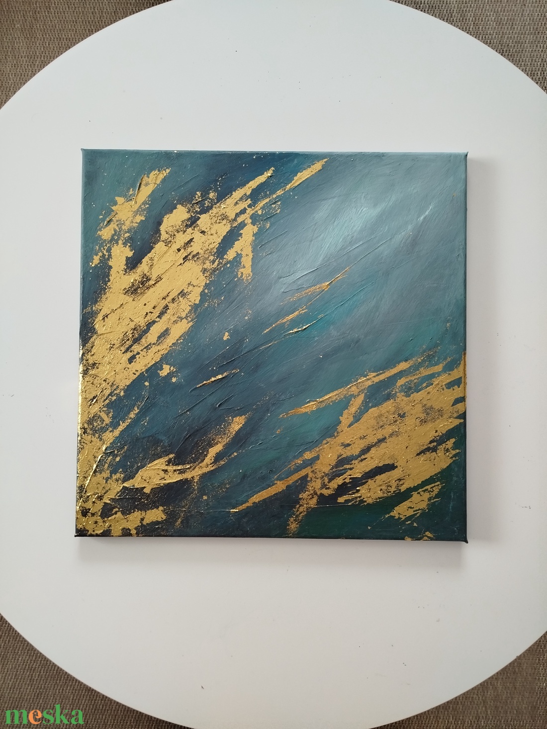 Alámerülés (Absztrakt akril festmény) - művészet - festmény - akril - Meska.hu