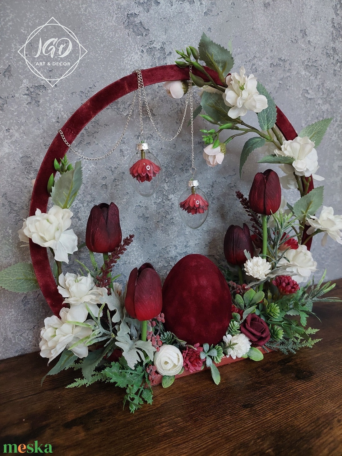 Bársonyos elegancia - otthon & életmód - dekoráció - asztal és polc dekoráció - asztaldísz - Meska.hu