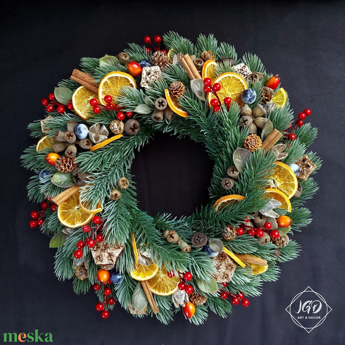 Illatos Karácsony - karácsony - karácsonyi lakásdekoráció - karácsonyi ajtódíszek - Meska.hu