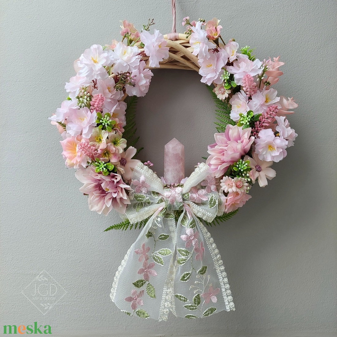 Romantikus ajtódísz - otthon & életmód - dekoráció - ajtó- és ablak dekoráció - ajtódísz & kopogtató - Meska.hu