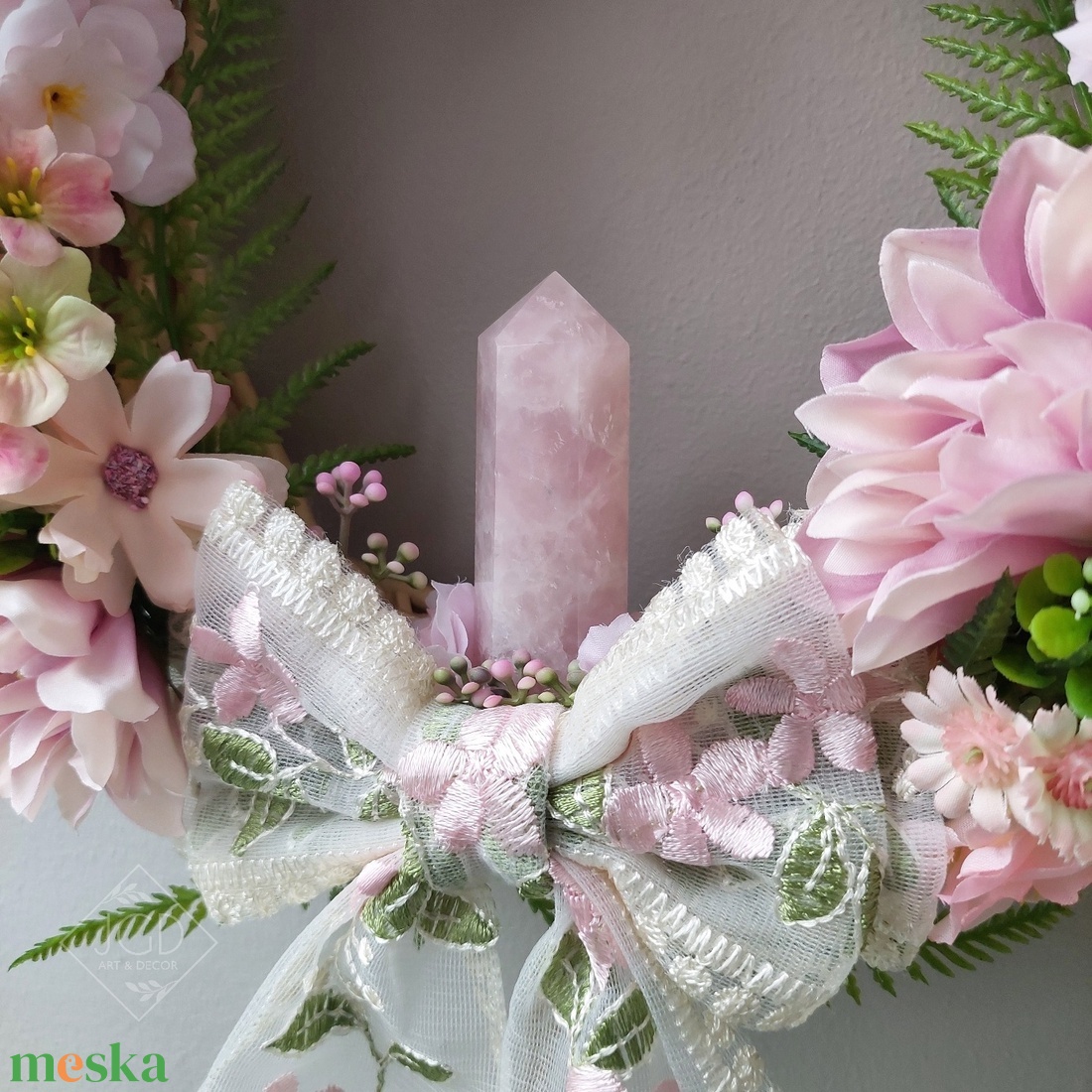 Romantikus ajtódísz - otthon & életmód - dekoráció - ajtó- és ablak dekoráció - ajtódísz & kopogtató - Meska.hu