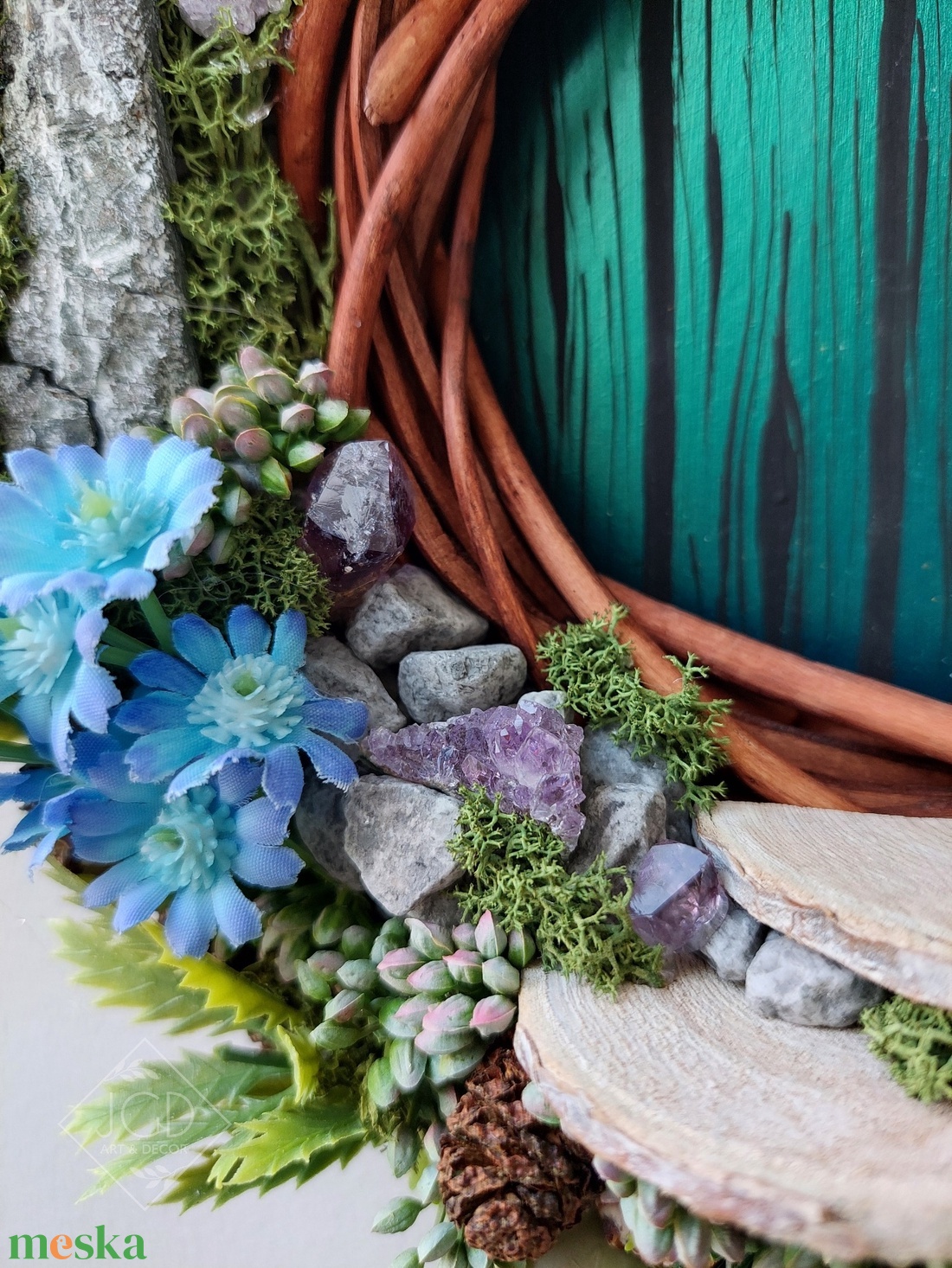 Kristályerdei titkos ajtó - otthon & életmód - dekoráció - ajtó- és ablak dekoráció - ajtódísz & kopogtató - Meska.hu