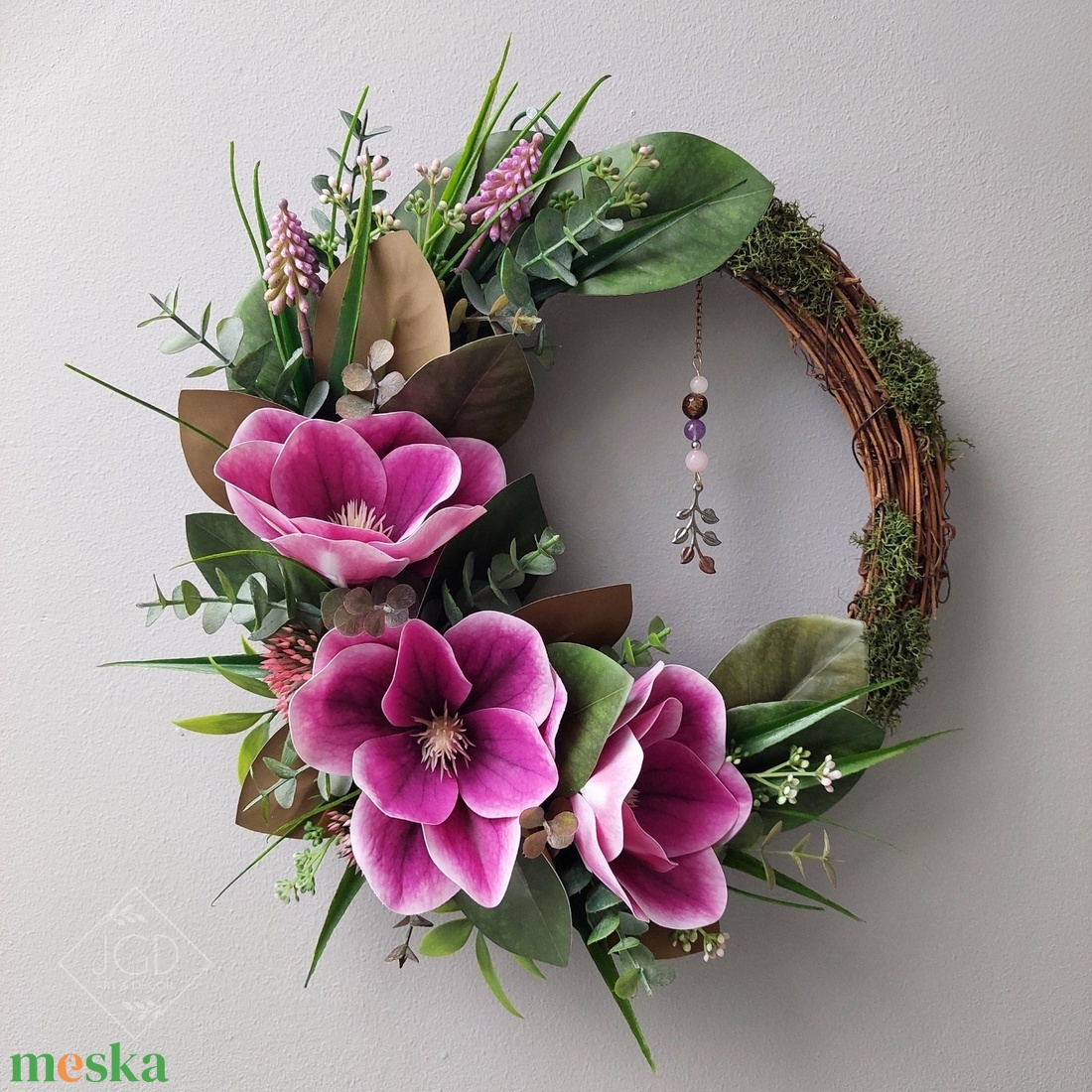 Virágzó magnóliák - otthon & életmód - dekoráció - ajtó- és ablak dekoráció - ajtódísz & kopogtató - Meska.hu