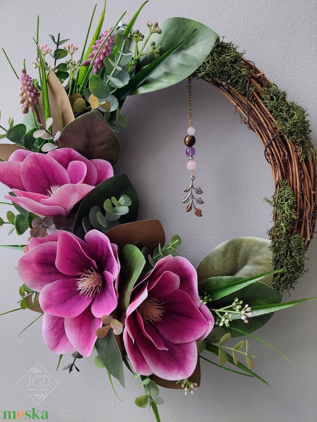 Virágzó magnóliák - otthon & életmód - dekoráció - ajtó- és ablak dekoráció - ajtódísz & kopogtató - Meska.hu