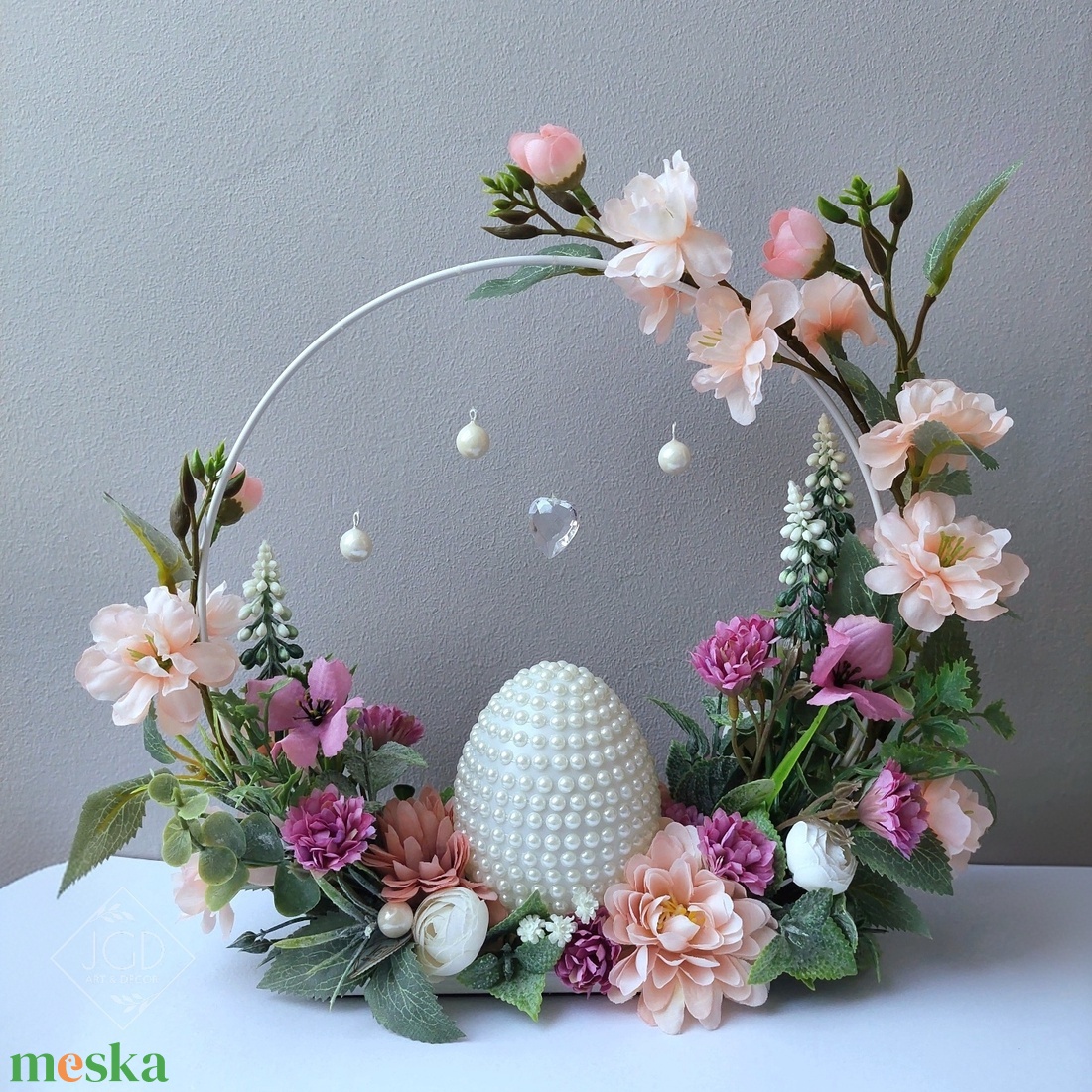 Elegáns húsvéti dísz - otthon & életmód - dekoráció - asztal és polc dekoráció - asztaldísz - Meska.hu