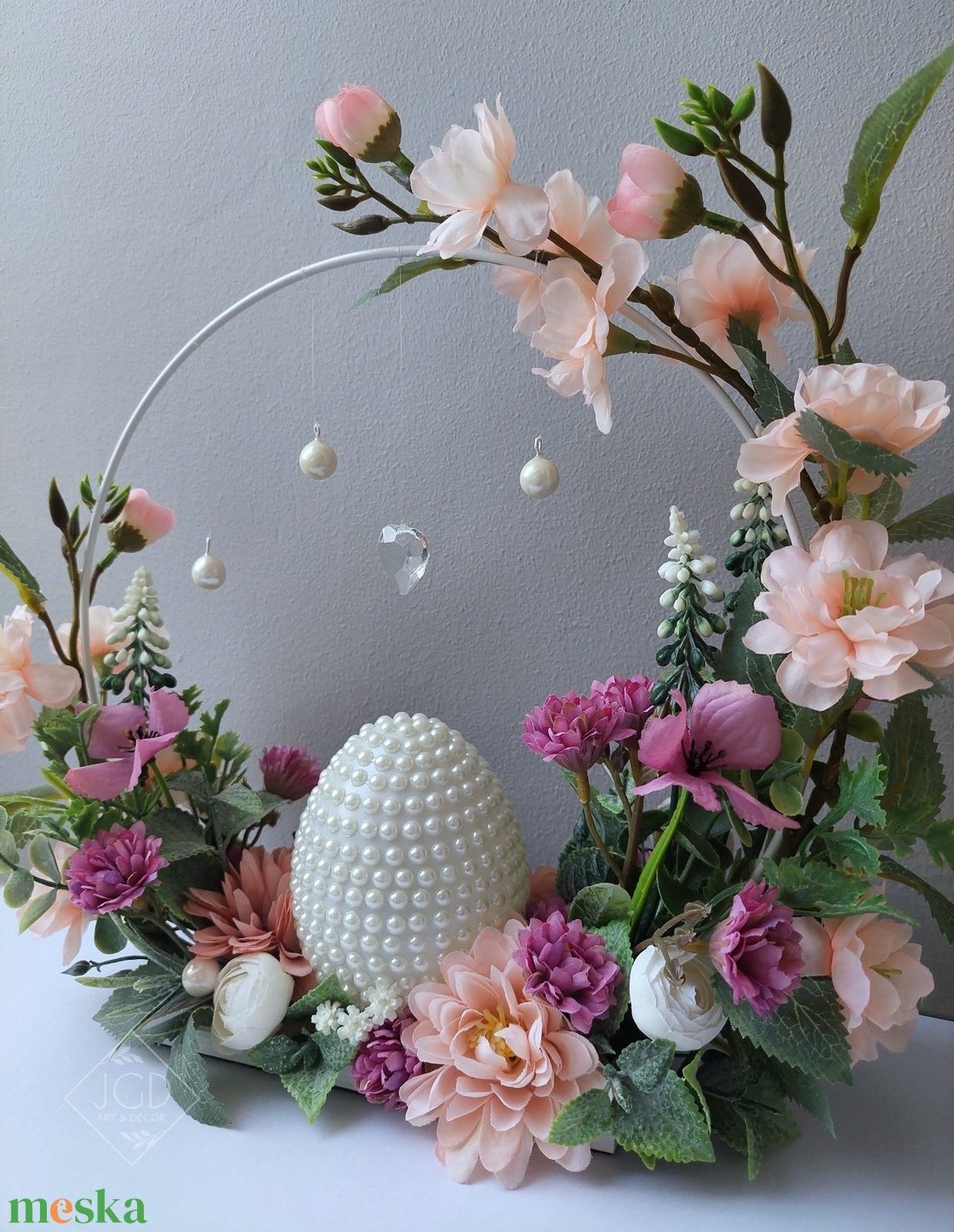 Elegáns húsvéti dísz - otthon & életmód - dekoráció - asztal és polc dekoráció - asztaldísz - Meska.hu