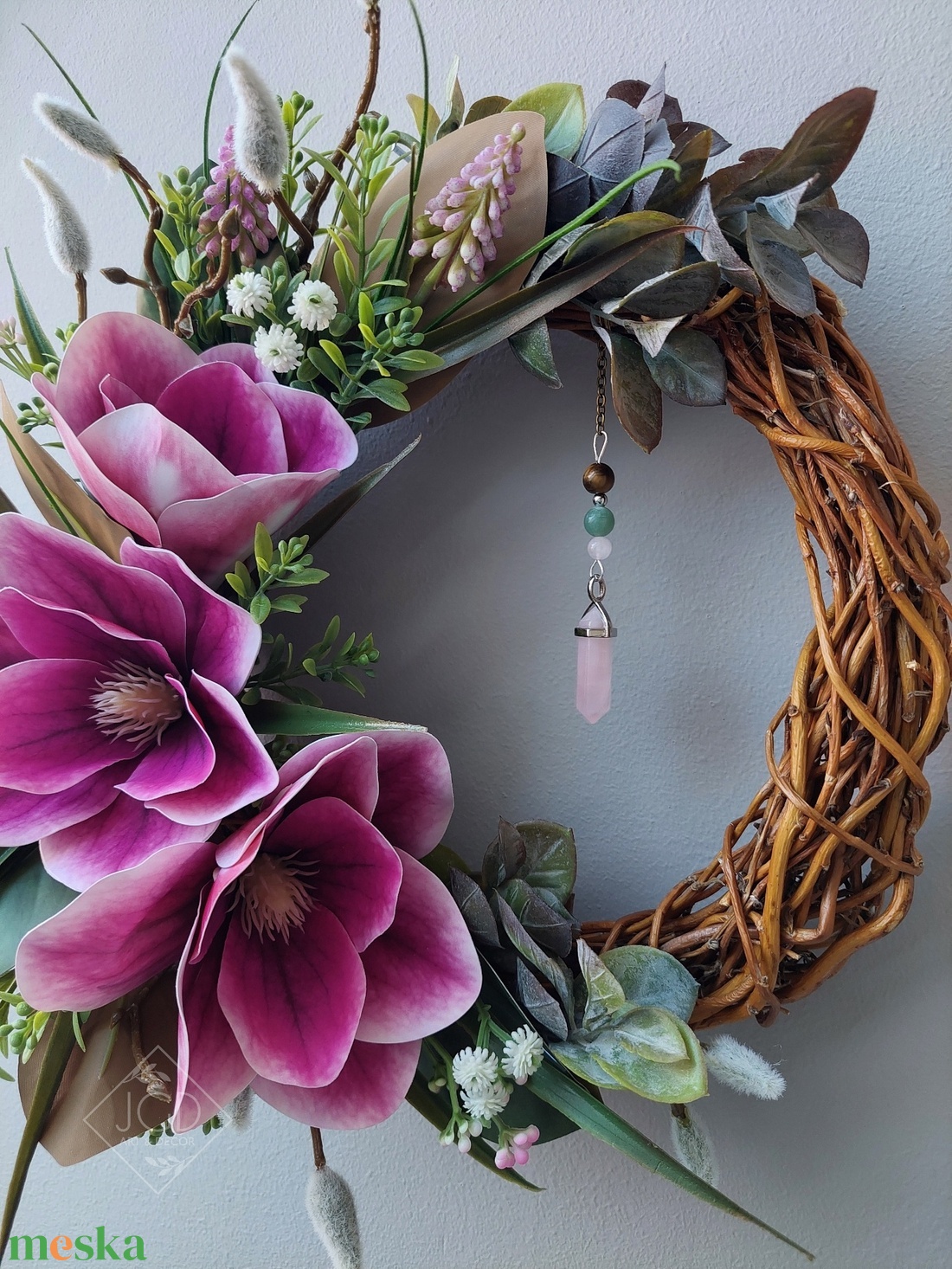 Tavaszi magnóliák - otthon & életmód - dekoráció - ajtó- és ablak dekoráció - ajtódísz & kopogtató - Meska.hu