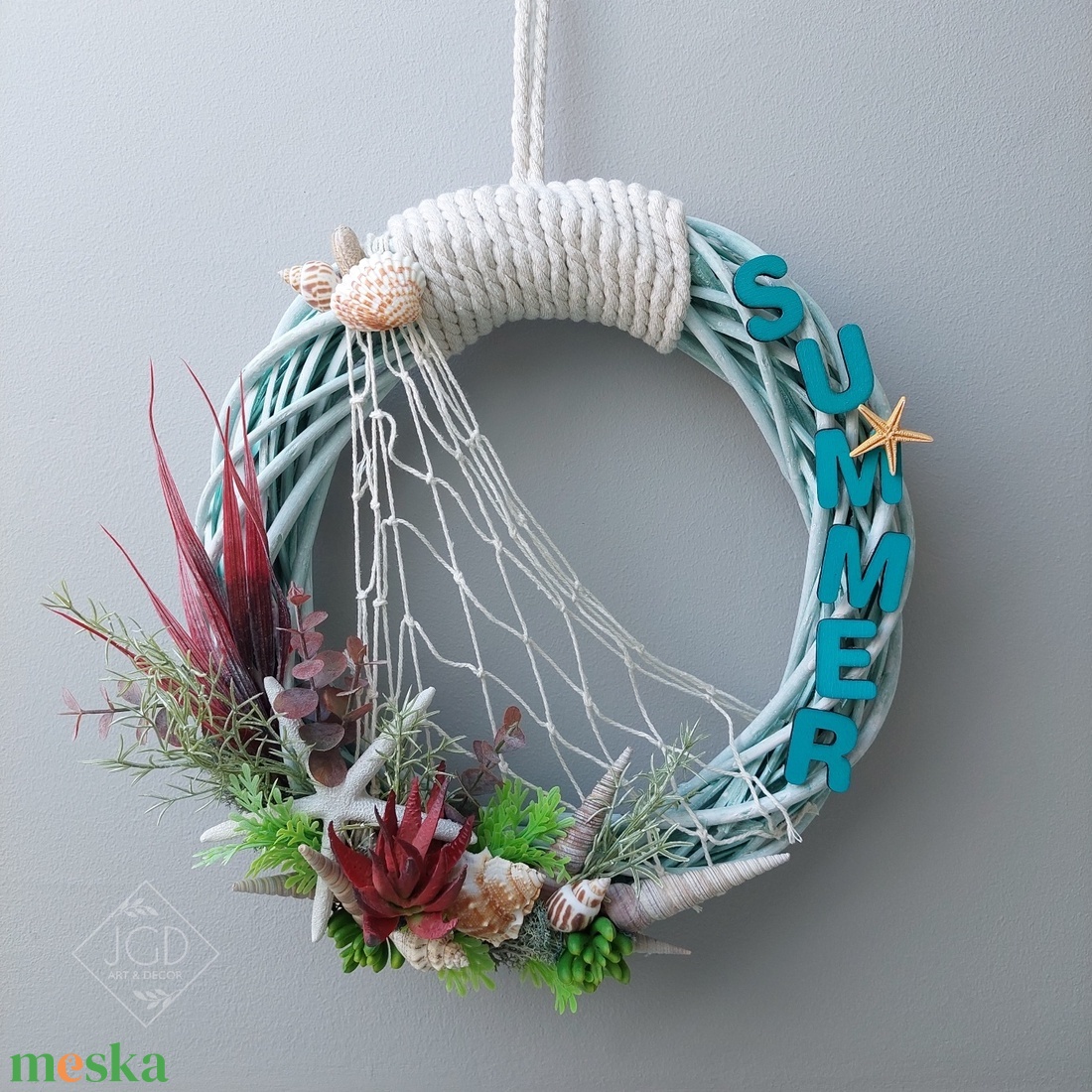 Tengerparti nyár - otthon & életmód - dekoráció - ajtó- és ablak dekoráció - ajtódísz & kopogtató - Meska.hu