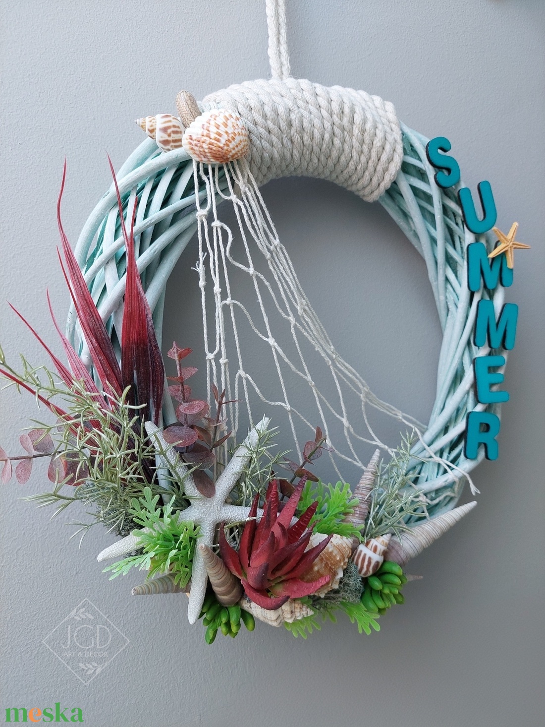 Tengerparti nyár - otthon & életmód - dekoráció - ajtó- és ablak dekoráció - ajtódísz & kopogtató - Meska.hu
