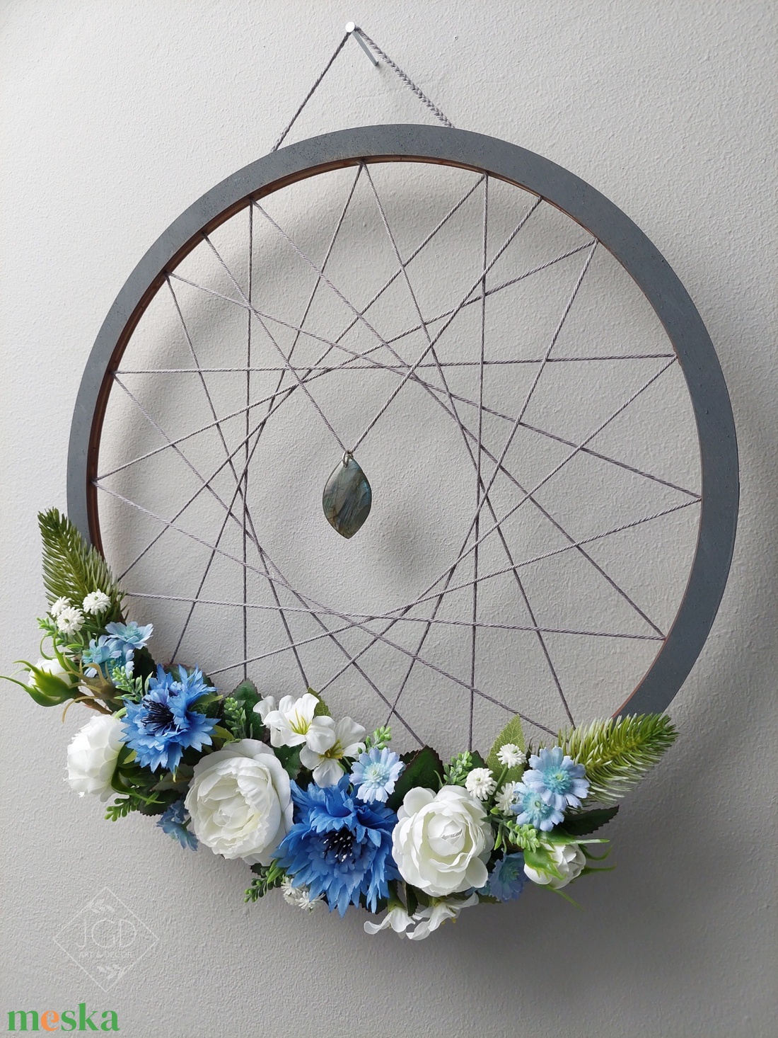 Szürke elegancia - otthon & életmód - dekoráció - fali és függő dekoráció - falra akasztható dekor - Meska.hu