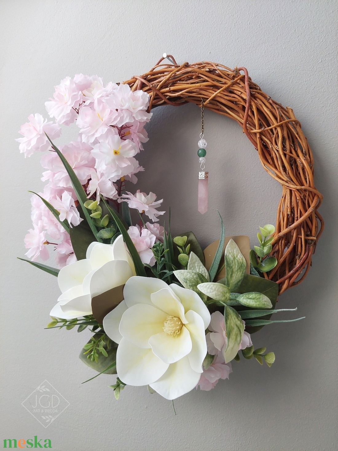 Virágzó április - otthon & életmód - dekoráció - ajtó- és ablak dekoráció - ajtódísz & kopogtató - Meska.hu