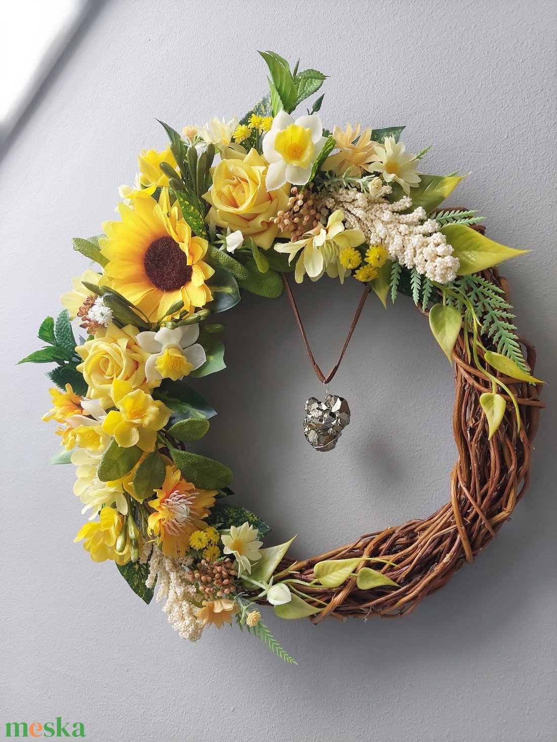 Aranysárga idill - otthon & életmód - dekoráció - ajtó- és ablak dekoráció - ajtódísz & kopogtató - Meska.hu