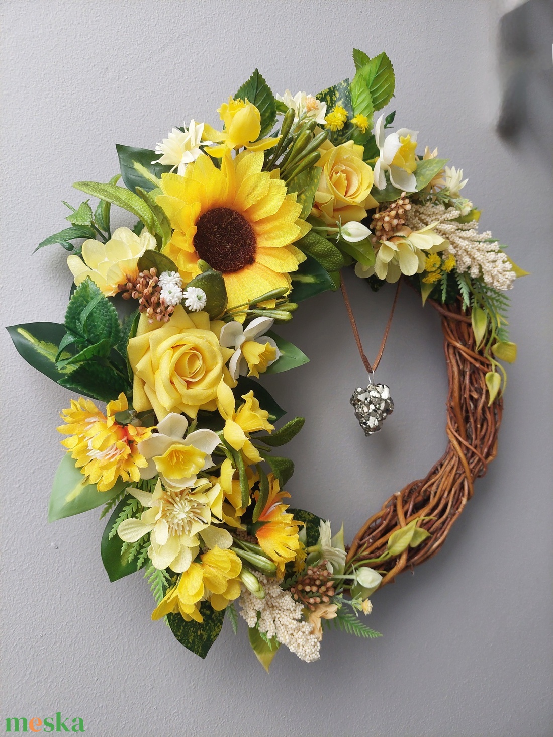 Aranysárga idill - otthon & életmód - dekoráció - ajtó- és ablak dekoráció - ajtódísz & kopogtató - Meska.hu