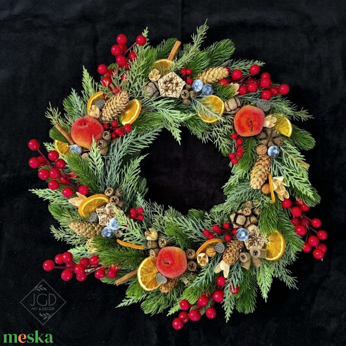 Illatos Karácsony - karácsony - karácsonyi lakásdekoráció - karácsonyi ajtódíszek - Meska.hu