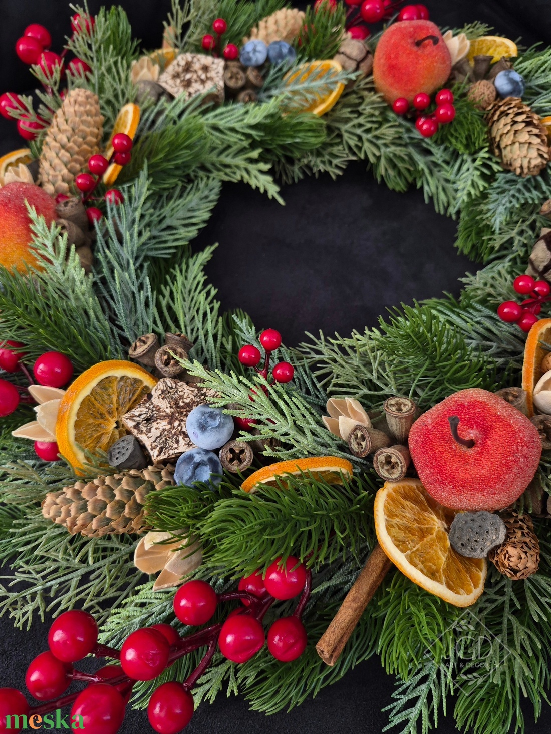 Illatos Karácsony - karácsony - karácsonyi lakásdekoráció - karácsonyi ajtódíszek - Meska.hu