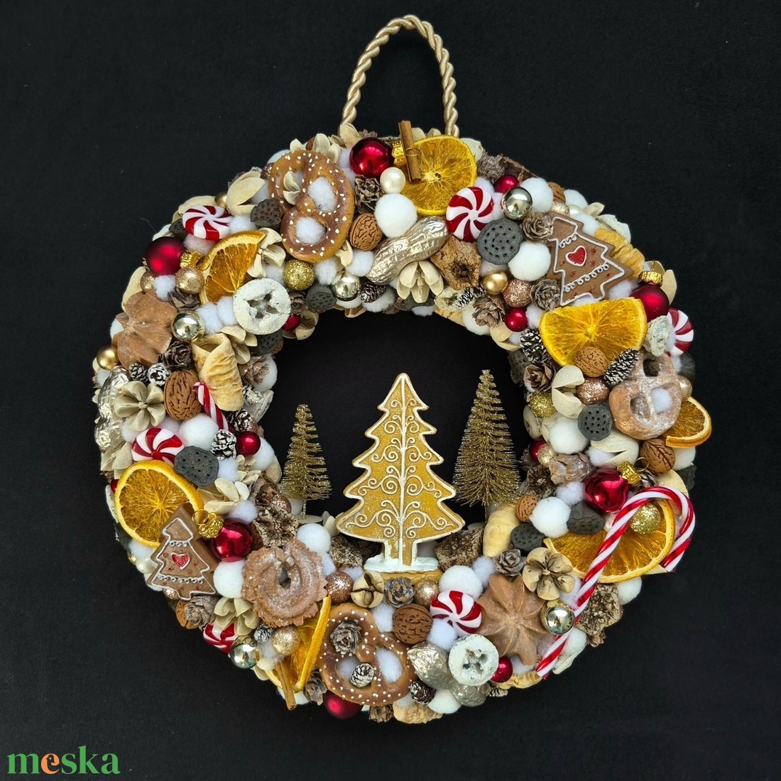 Édes Otthon - karácsony - adventi díszek - adventi ajtódísz - Meska.hu