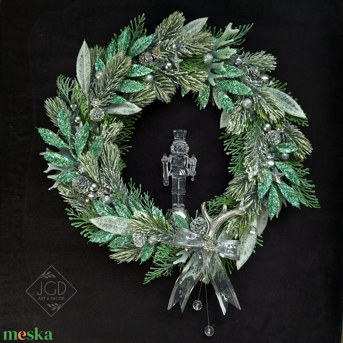 Kristály ragyogás - karácsony - karácsonyi lakásdekoráció - karácsonyi ajtódíszek - Meska.hu