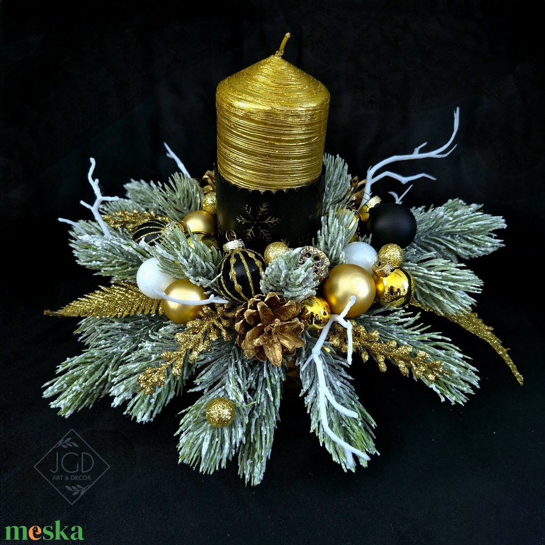 Merész elegancia - karácsony - adventi díszek - adventi asztaldísz - Meska.hu