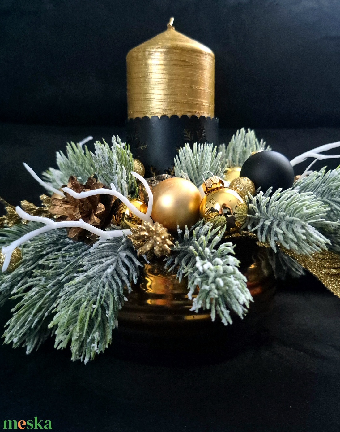 Merész elegancia - karácsony - adventi díszek - adventi asztaldísz - Meska.hu