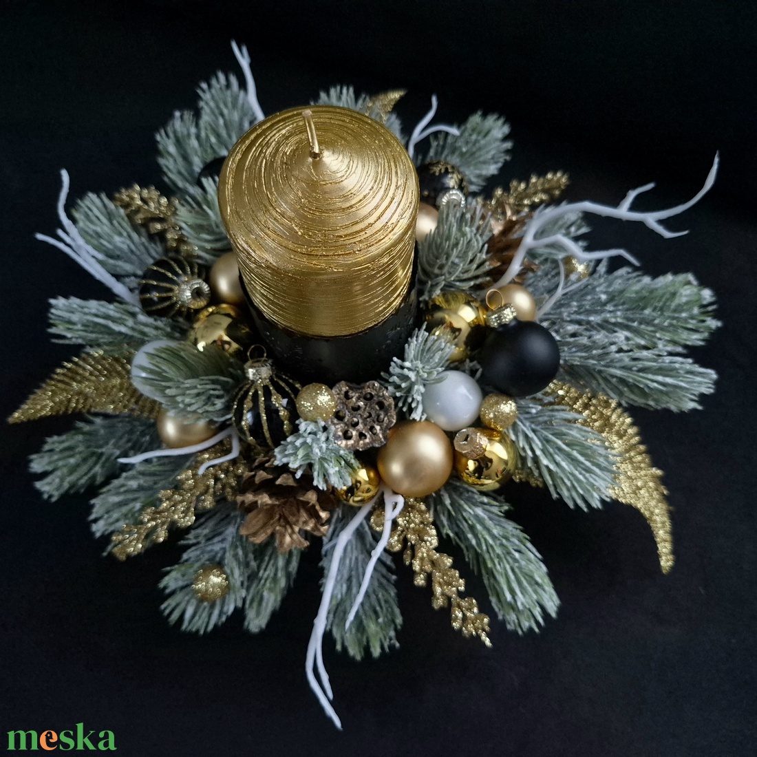 Merész elegancia - karácsony - adventi díszek - adventi asztaldísz - Meska.hu