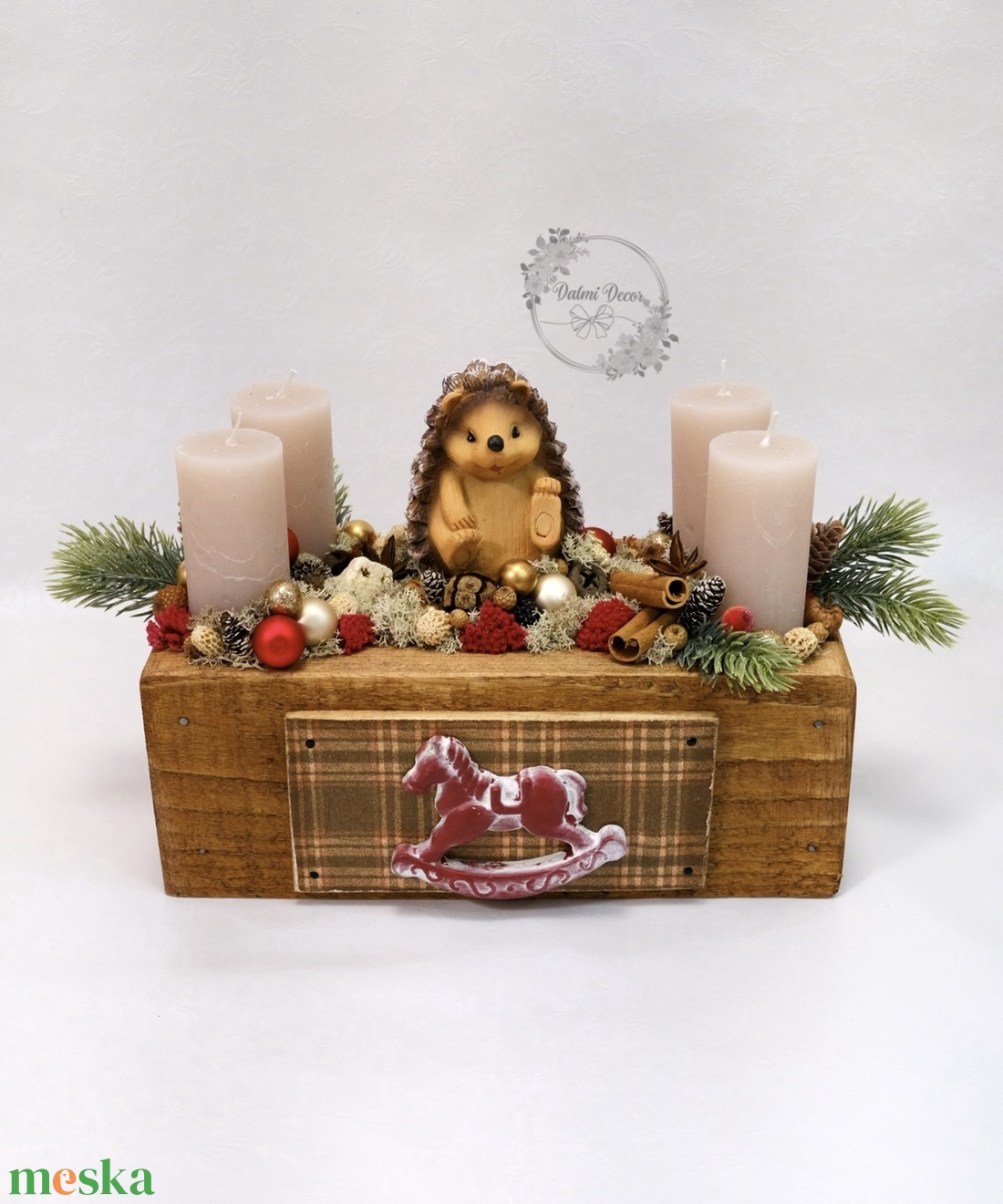 Adventi láda asztaldísz  - karácsony - adventi díszek - adventi asztaldísz - Meska.hu