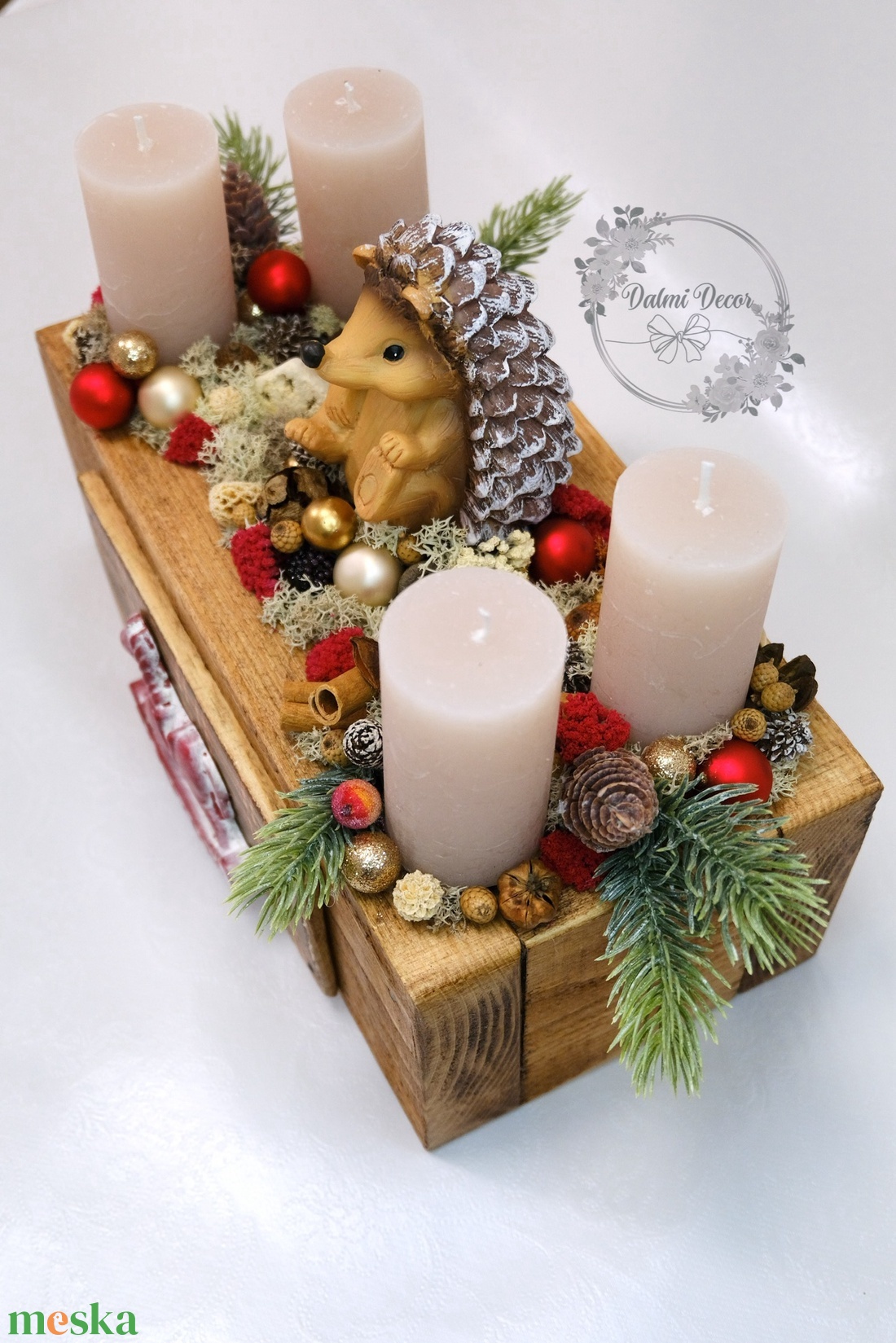 Adventi láda asztaldísz  - karácsony - adventi díszek - adventi asztaldísz - Meska.hu