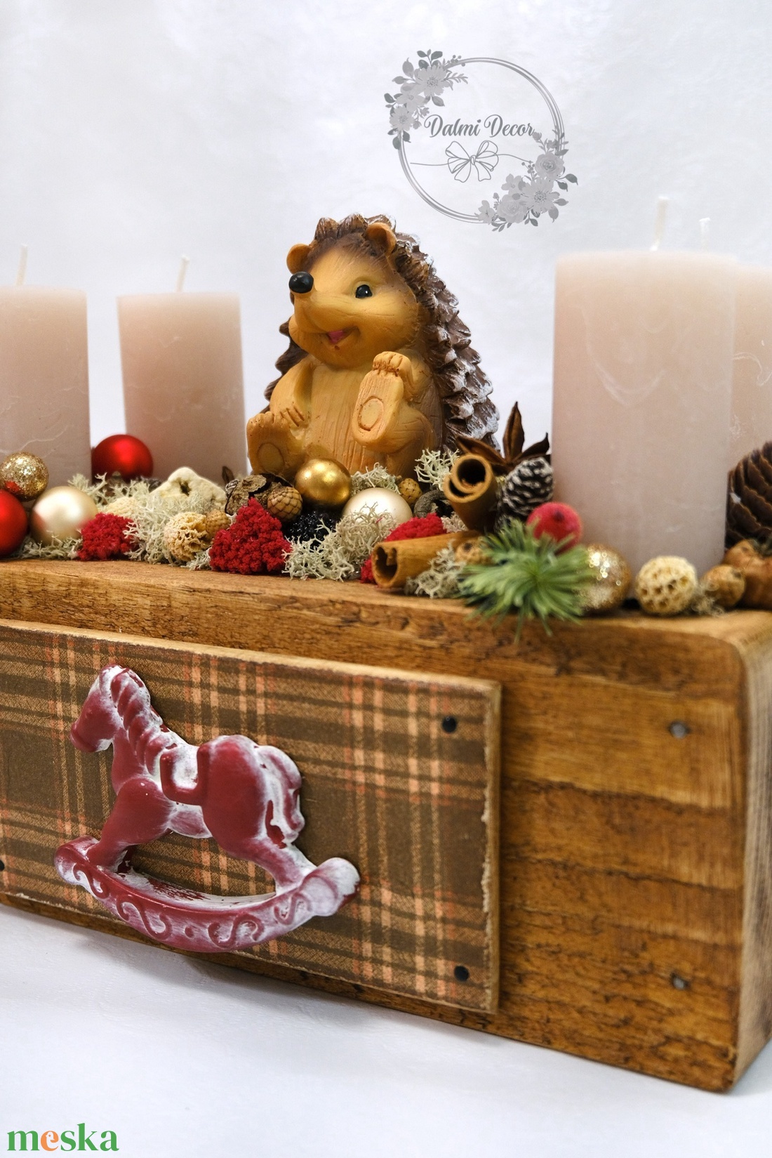 Adventi láda asztaldísz  - karácsony - adventi díszek - adventi asztaldísz - Meska.hu