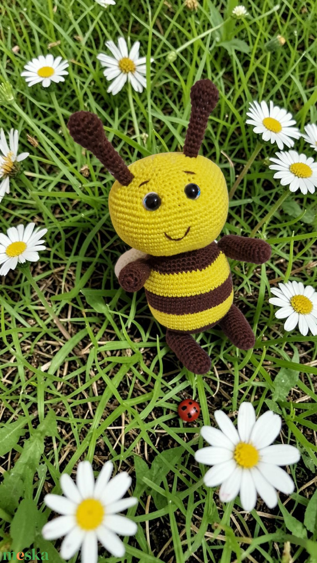 Amigurumi méhecske ajándékba - akár egyedi színekben - játék & sport - plüssállat & játékfigura - méhecske - Meska.hu