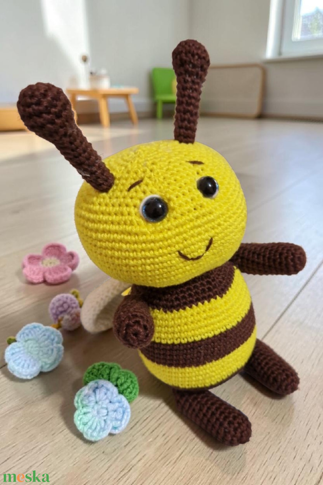 Amigurumi méhecske ajándékba - akár egyedi színekben - játék & sport - plüssállat & játékfigura - méhecske - Meska.hu