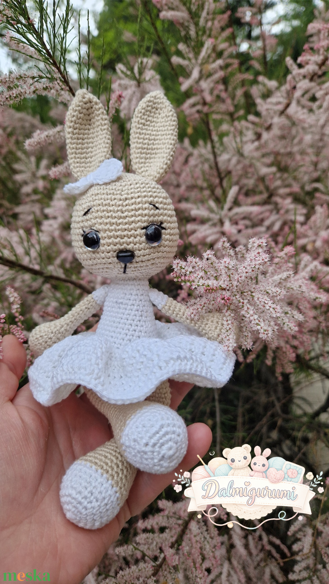 Horgolt nyuszi egyedi színekkel is kérhető - játék & sport - plüssállat & játékfigura - nyuszi - Meska.hu