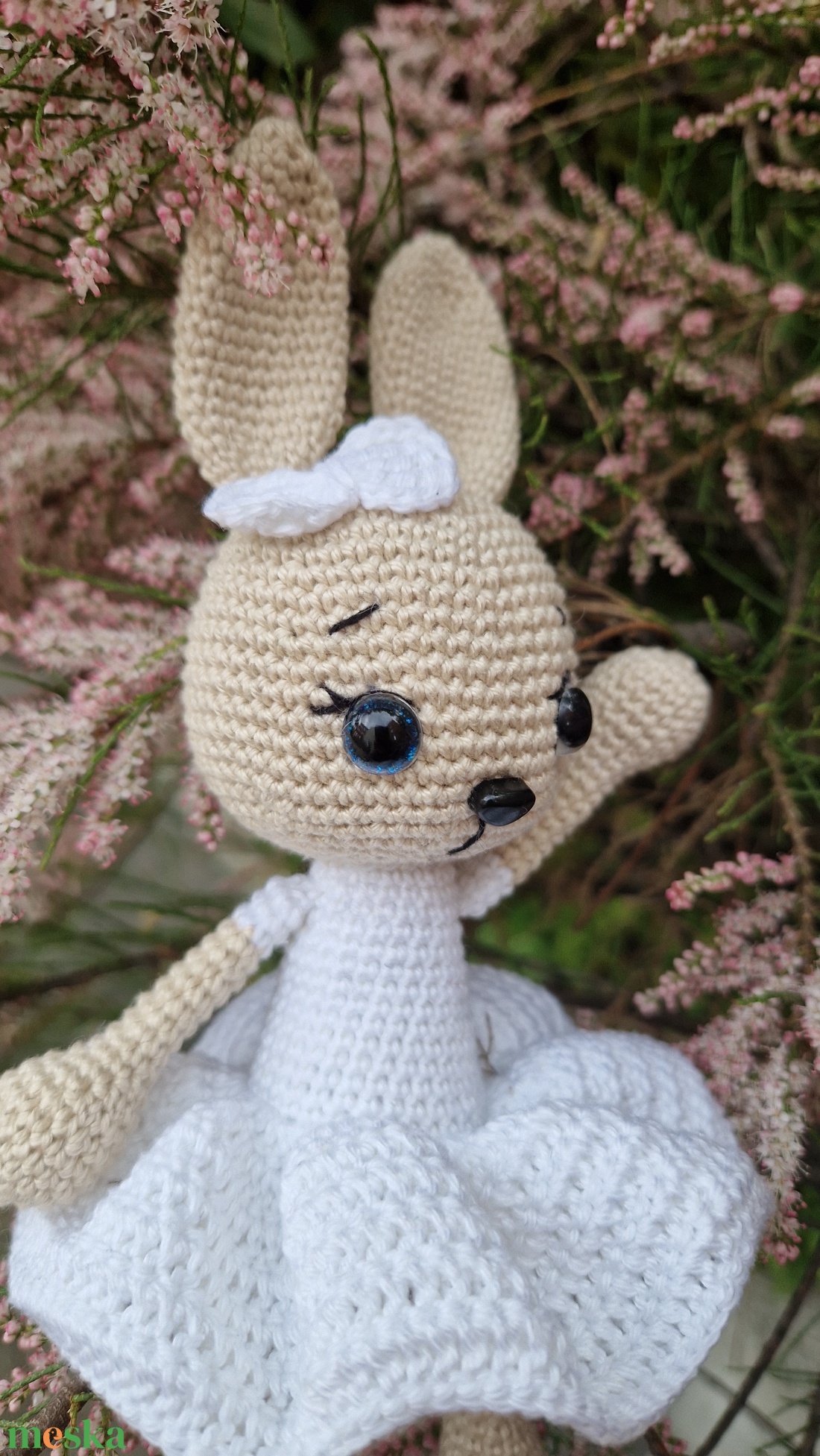 Horgolt nyuszi egyedi színekkel is kérhető - játék & sport - plüssállat & játékfigura - nyuszi - Meska.hu