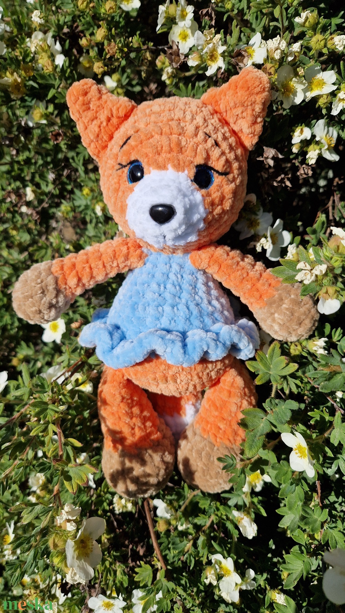 Roxy, a plüss róka - horgolt amigurumi balerina róka - játék & sport - plüssállat & játékfigura - róka - Meska.hu