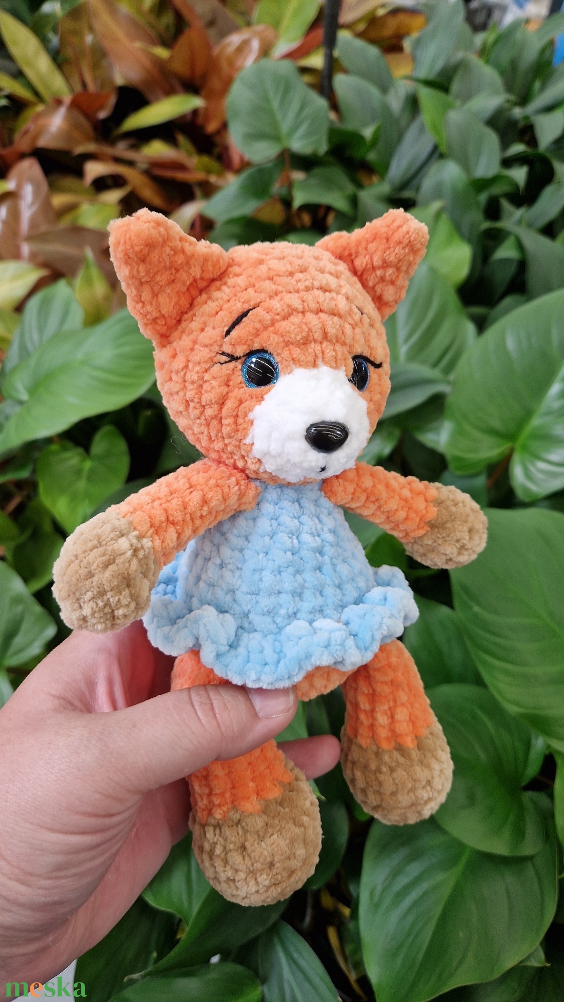 Roxy, a plüss róka - horgolt amigurumi balerina róka - játék & sport - plüssállat & játékfigura - róka - Meska.hu
