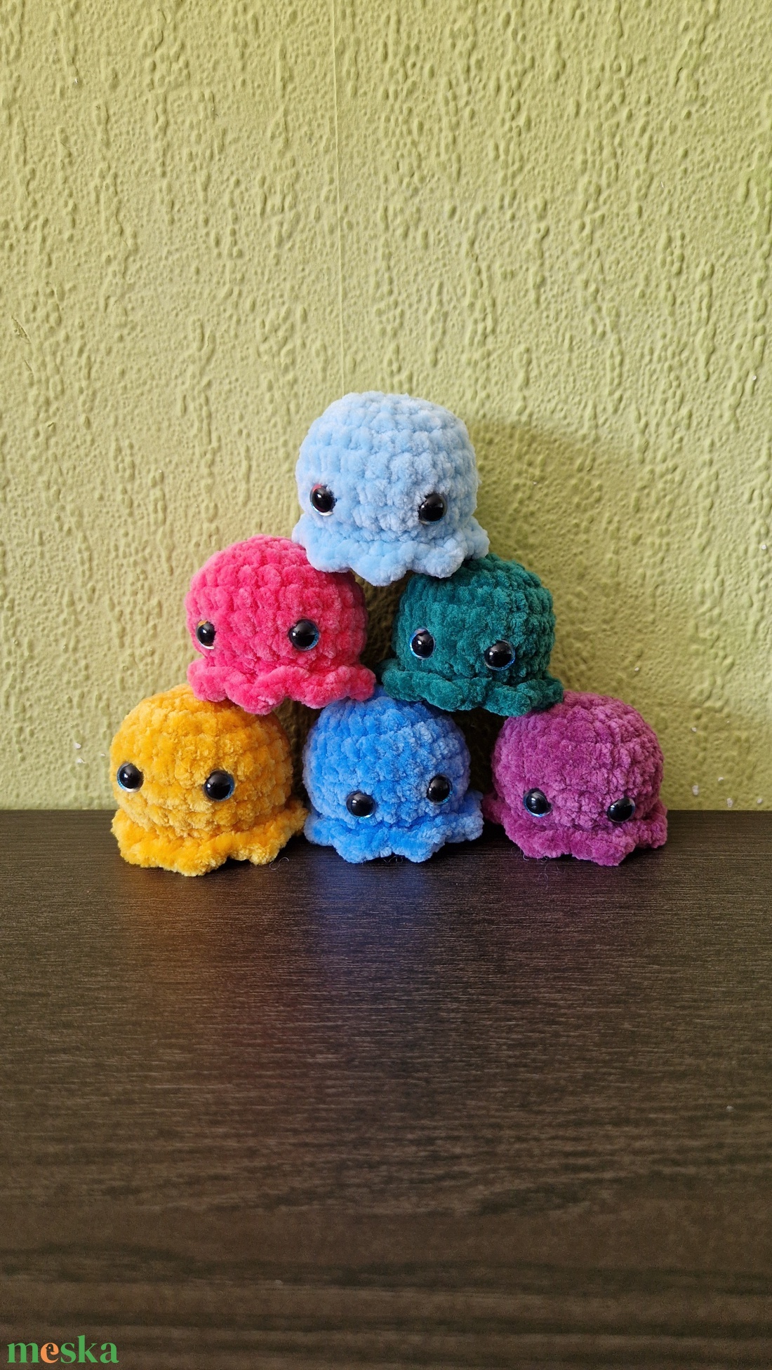 Mini polip - játék & sport - plüssállat & játékfigura - polip, medúza - Meska.hu