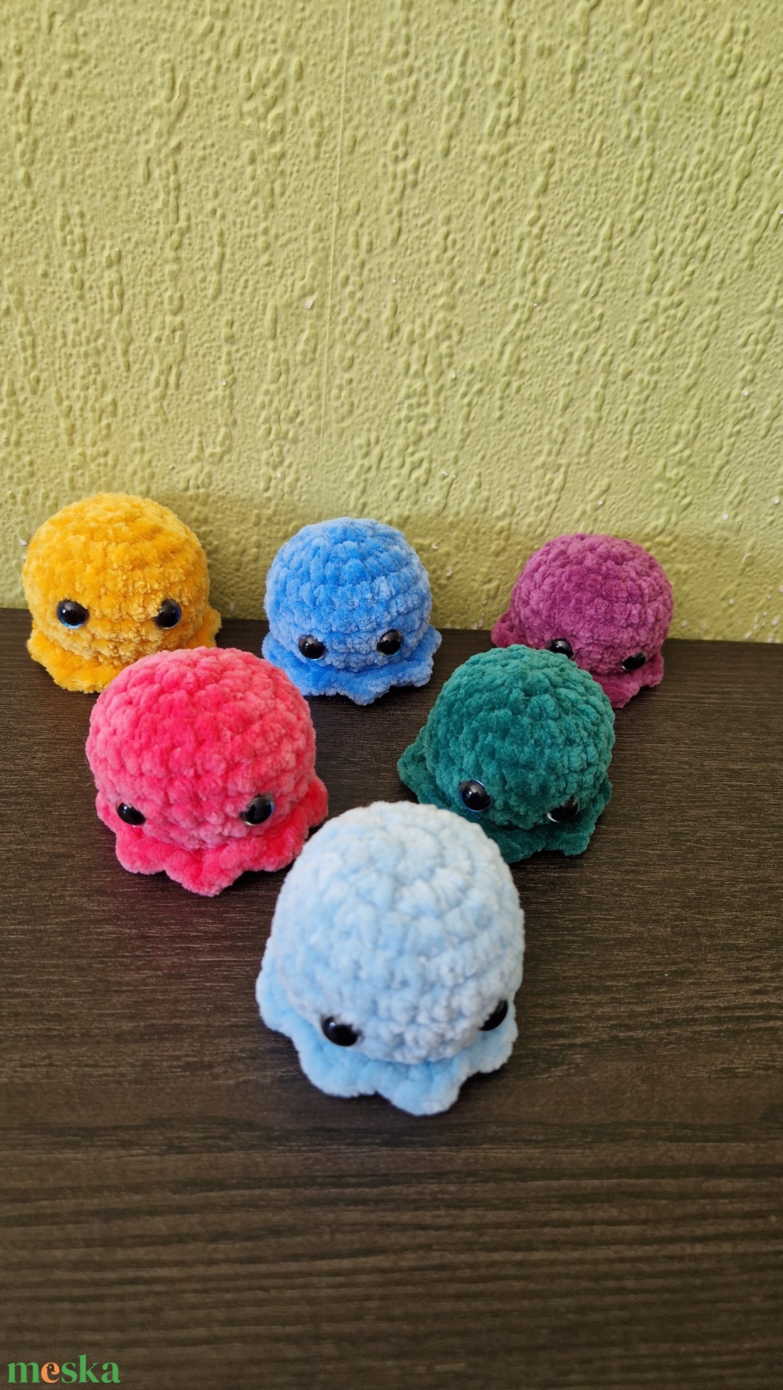 Mini polip - játék & sport - plüssállat & játékfigura - polip, medúza - Meska.hu