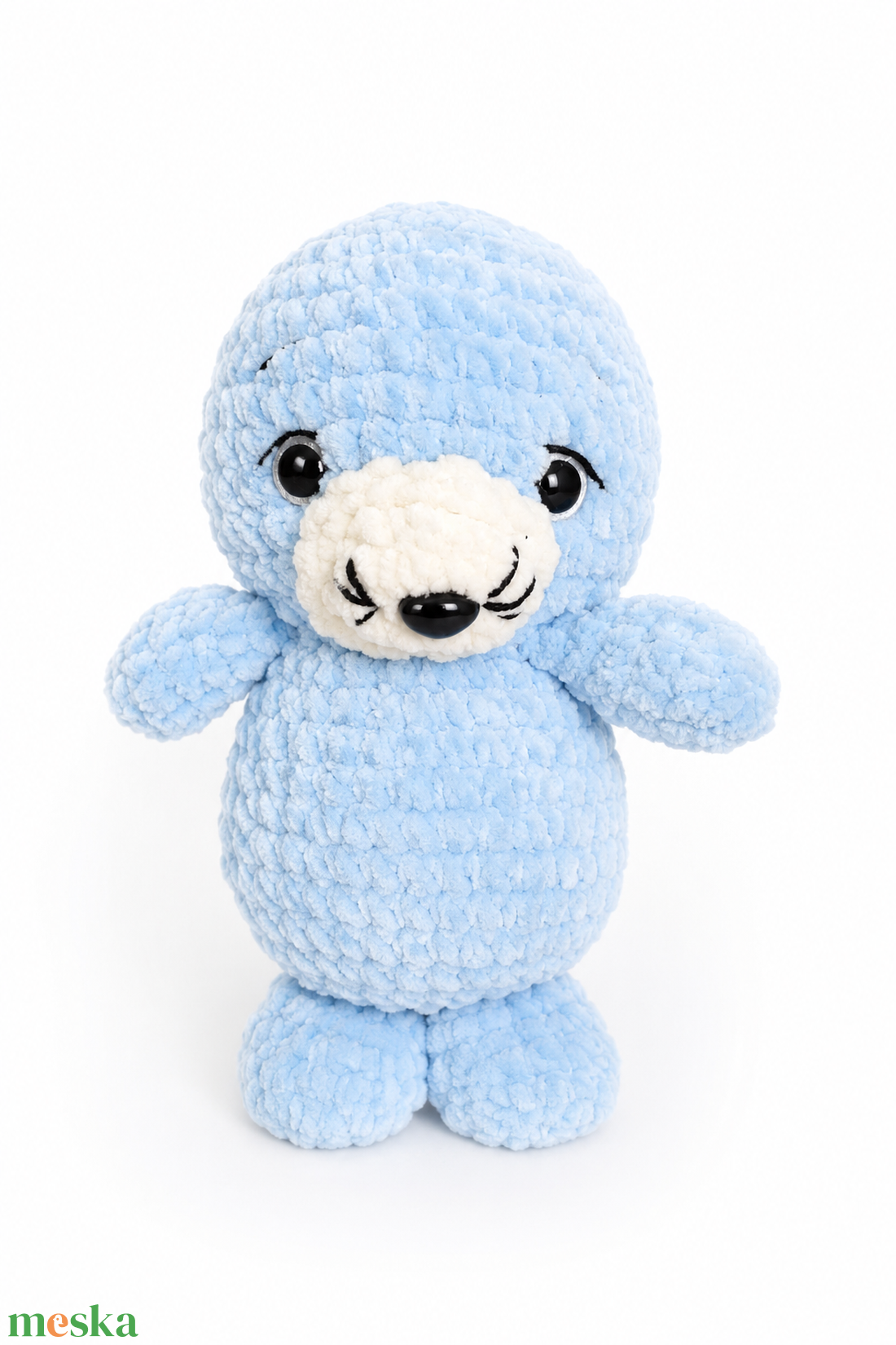 Fóka bébi plüss - amigurumi fóka - játék & sport - plüssállat & játékfigura - más figura - Meska.hu