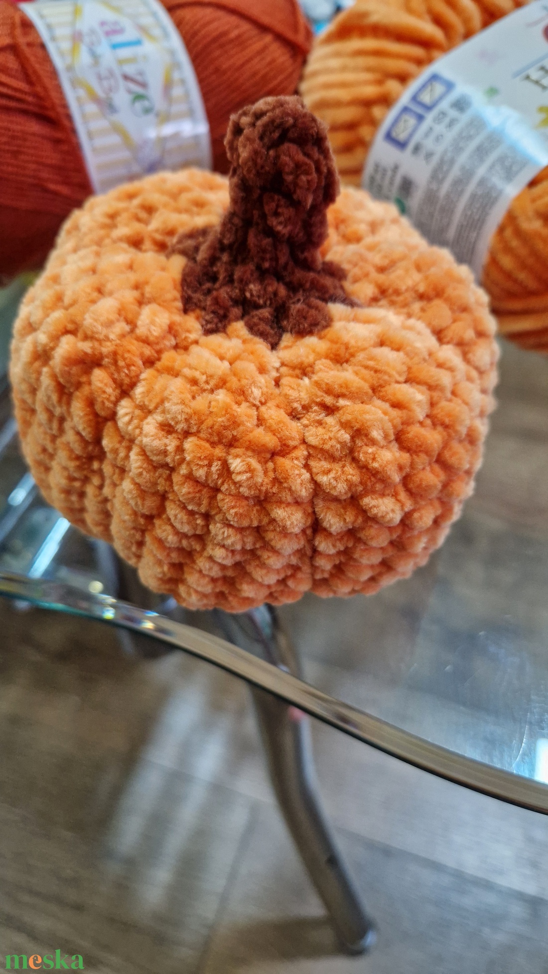 Horgolt tök őszi dekoráció - otthon & életmód - dekoráció - halloween - halloweeni tök - Meska.hu
