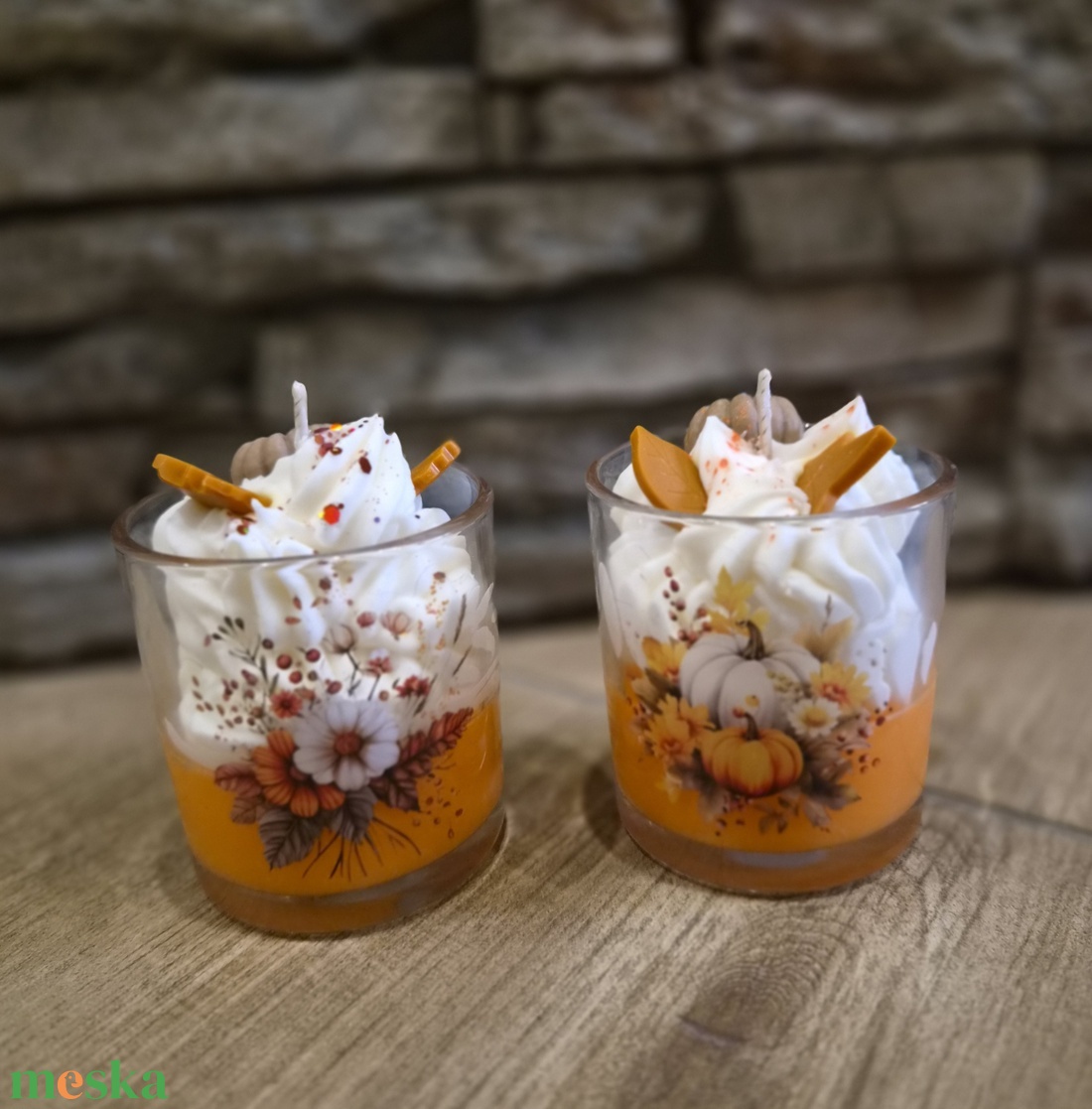 Sütőtökös Krémdesszert Illatgyertya � Pumpkin Woods Őszi Hangulatban - otthon & életmód - gyertya, illat, aroma - gyertya - Meska.hu