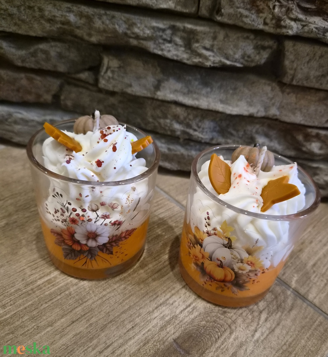 Sütőtökös Krémdesszert Illatgyertya � Pumpkin Woods Őszi Hangulatban - otthon & életmód - gyertya, illat, aroma - gyertya - Meska.hu