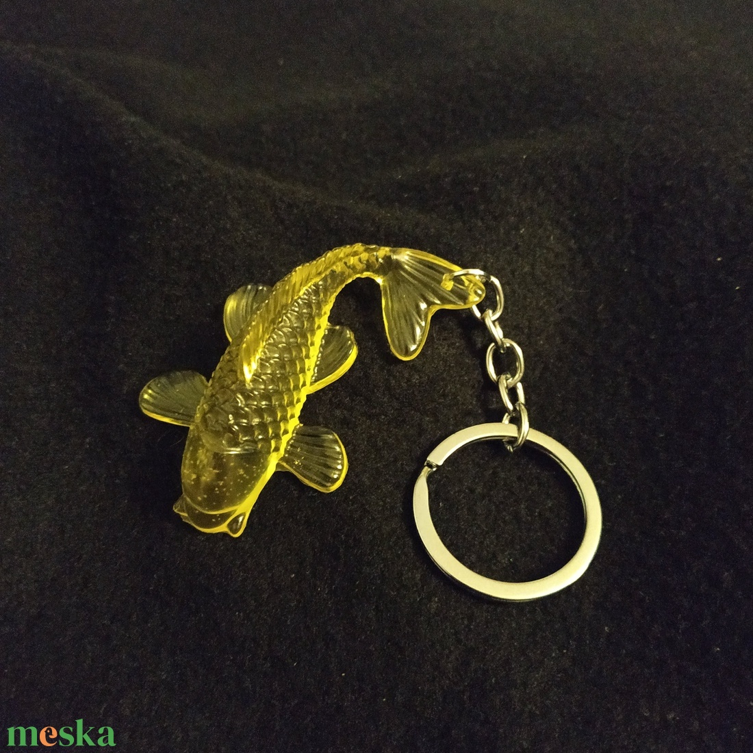 Koi ponty kulcstartó - arany - táska & tok - kulcstartó & táskadísz - kulcstartó - Meska.hu