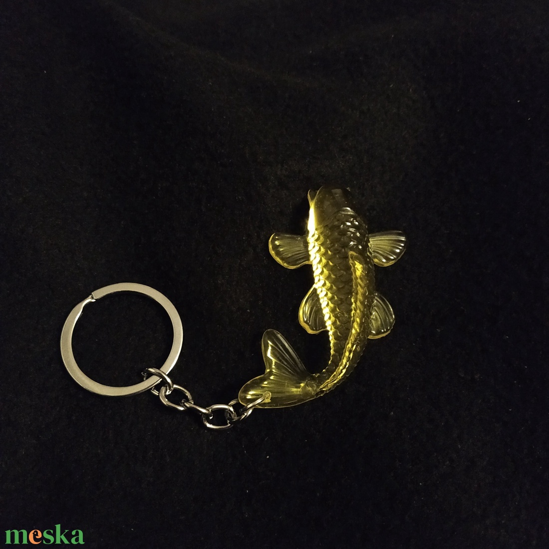 Koi ponty kulcstartó - arany - táska & tok - kulcstartó & táskadísz - kulcstartó - Meska.hu