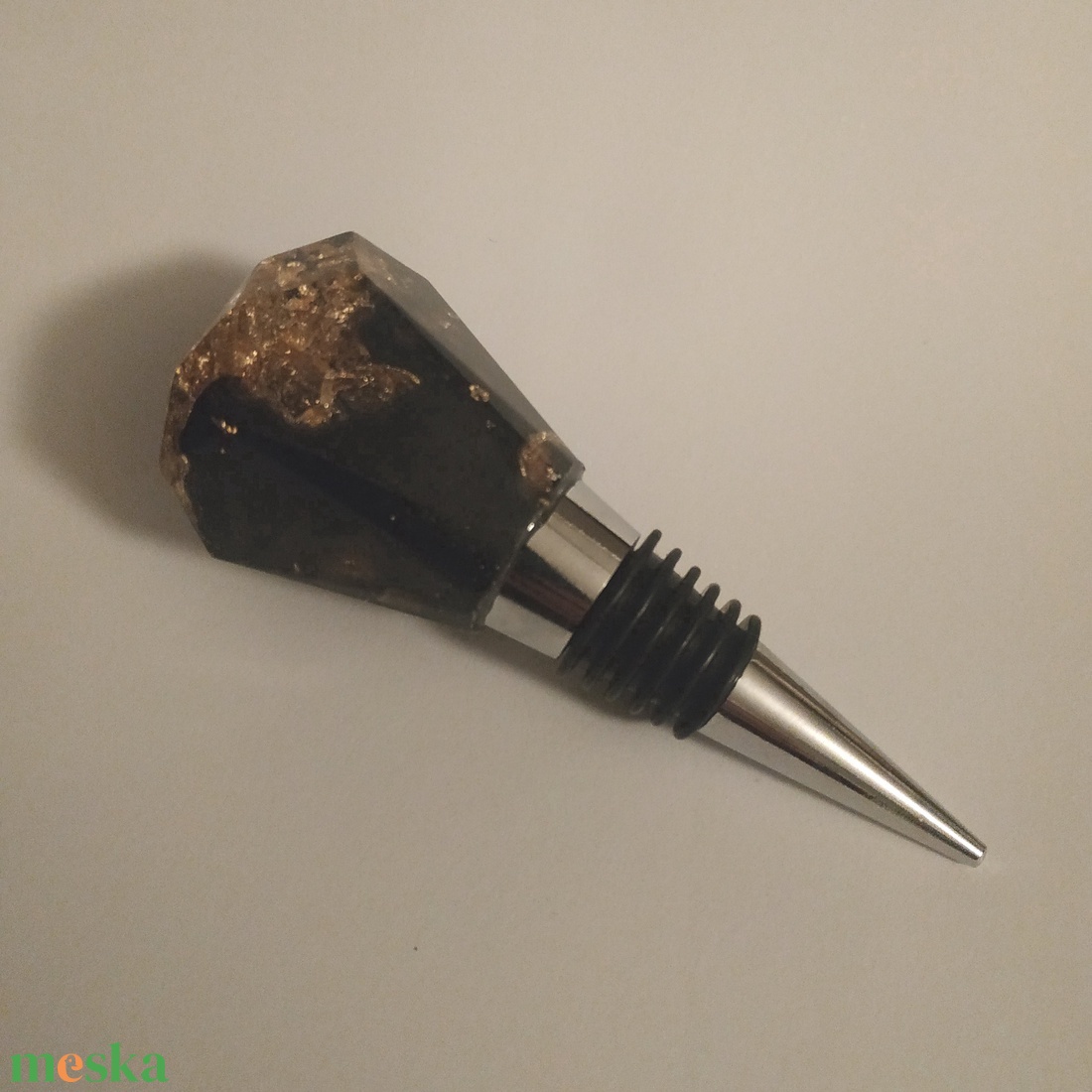 Bordugó - Fekete / arany - otthon & életmód - konyhafelszerelés, tálalás - tálalás - bortartó - Meska.hu